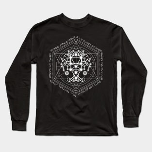 Kabbalah The Tree of Life Sacred Geometry Ornament Long Sleeve T-Shirt